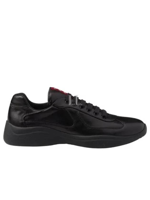 America's Cup Patent Leather Low Top Sneakers Black - PRADA - BALAAN 2