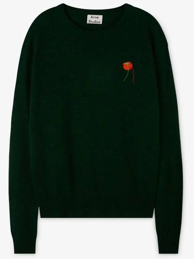 Fruit Patch Knit Top Dark Green - ACNE STUDIOS - BALAAN 3