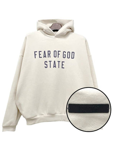 Logo Fleece Hooded Sweatshirt SHELL 192BT246252F - FEAR OF GOD ESSENTIALS - BALAAN 1