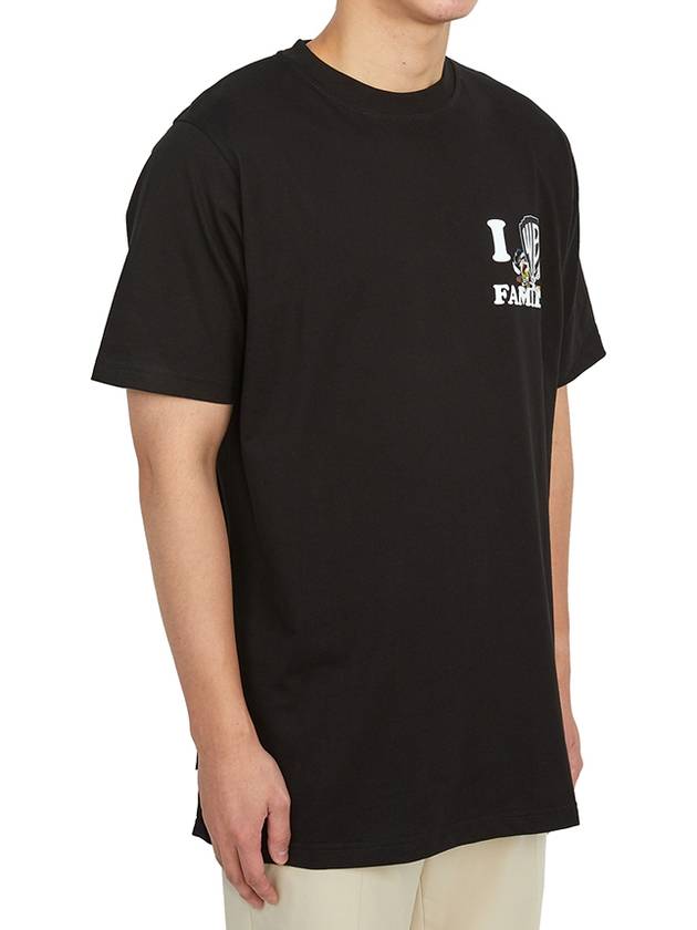 WB I Love Short Sleeve T-Shirt Black - FAMILY FIRST - BALAAN 4