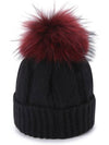 Official W COLOR POINT WOOL KNIT CAP BK - ANEWGOLF - BALAAN 2