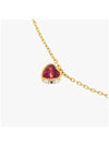 Chroma Heart Red Crystal Bracelet Gold - SWAROVSKI - BALAAN 5