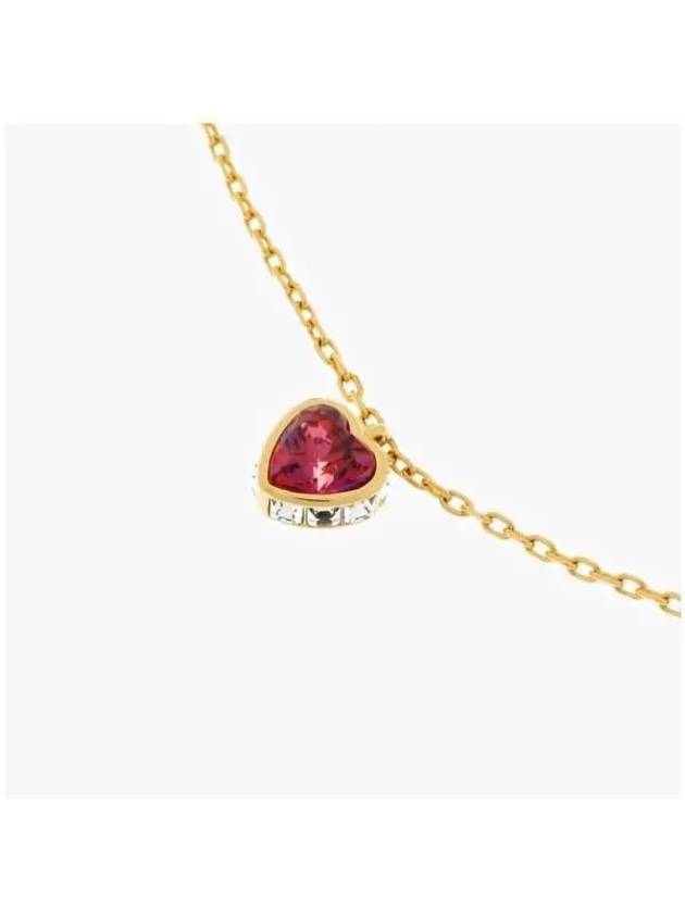 Chroma Heart Red Crystal Bracelet Gold - SWAROVSKI - BALAAN 5