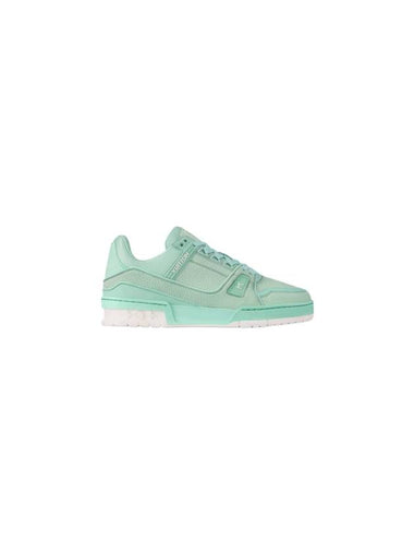 LV Trainer Low Top Sneakers Green - LOUIS VUITTON - BALAAN 1