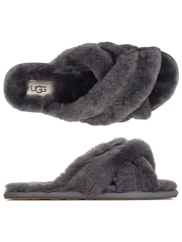 Scuffita Fur Slippers Grey - UGG - BALAAN 2