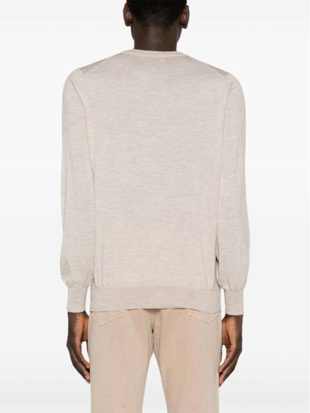 Wool Cashmere Knit Top Beige - BRUNELLO CUCINELLI - BALAAN 5