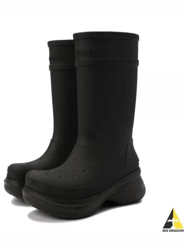 Crocs Rain Boots Black - BALENCIAGA - BALAAN 2