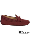 Gomino Nubuck Driving Shoes Red - TOD'S - BALAAN.