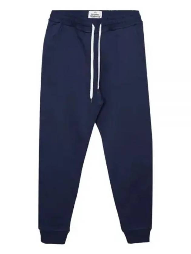 Women's ORB Embroidered Logo Classic Jogger Track Pants Dark Blue - VIVIENNE WESTWOOD - BALAAN 2