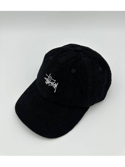 Graffiti Corduroy Low Pro Ball Cap Black - STUSSY - BALAAN 2