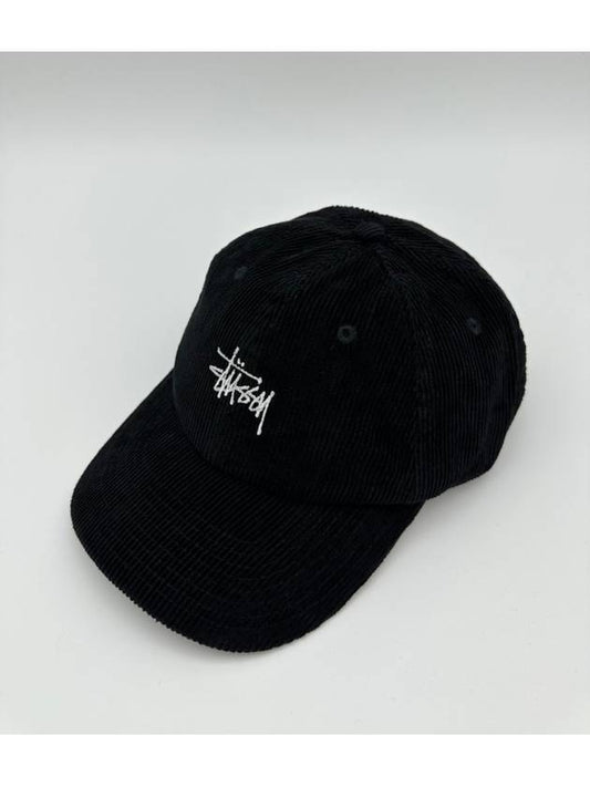 Graffiti Corduroy Low Pro Ball Cap Black - STUSSY - BALAAN 2