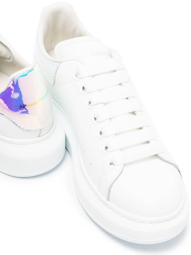 Oversized Low Top Sneakers White Iridescent - ALEXANDER MCQUEEN - BALAAN 3