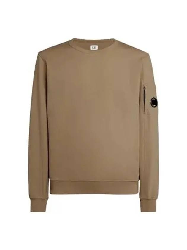 Light Fleece Sweatshirt Green - CP COMPANY - BALAAN 3