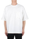 Rivet Pocket Detail Short Sleeve T-Shirt White - BOTTEGA VENETA - BALAAN 3