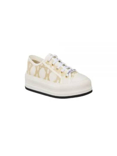 Walk'N'Dior Platform Low Top Sneakers White - DIOR - BALAAN 2