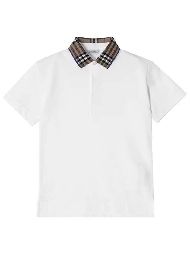 8073160 A1464 Vintage Check Cotton Pique Polo Boys Kids Short Sleeve Tee - BURBERRY - BALAAN 2