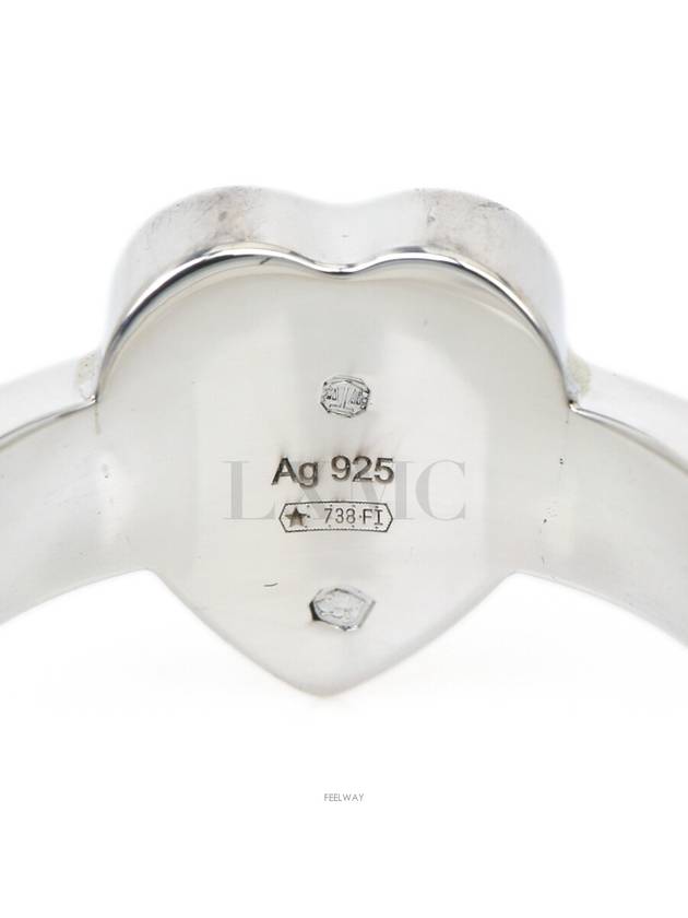 Trademark Silver Heart Ring No 8 223867 - GUCCI - BALAAN 4