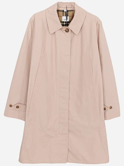 Pocket Button Gabardine Cotton Single Coat Beige - BURBERRY - BALAAN 2