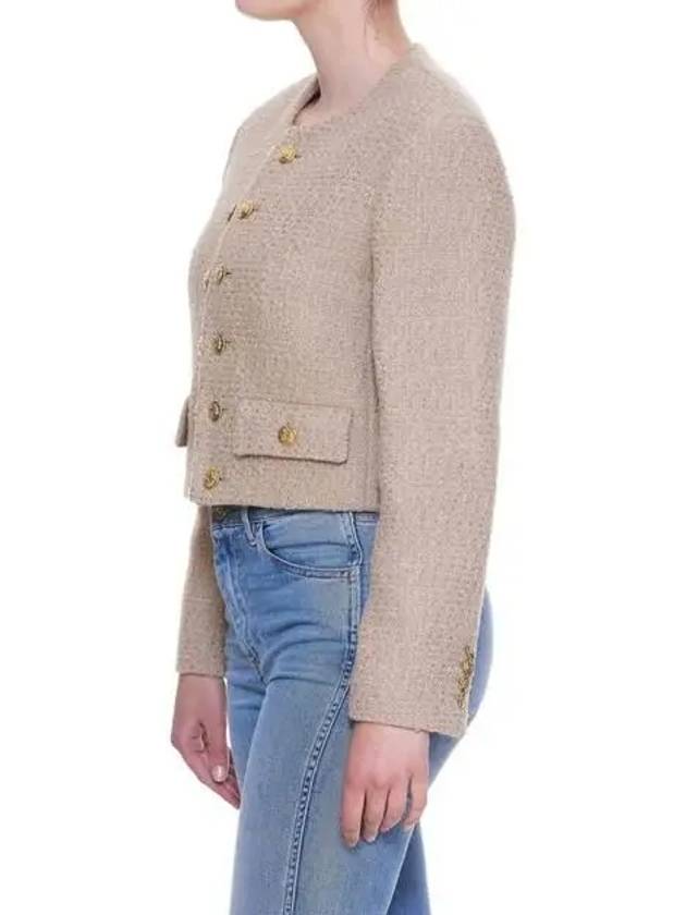 Boucle Tweed Jacket Beige - CELINE - BALAAN 5