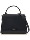 V Sling Small Grainy Calfskin Hand Cross Bag Black - VALENTINO - BALAAN 4