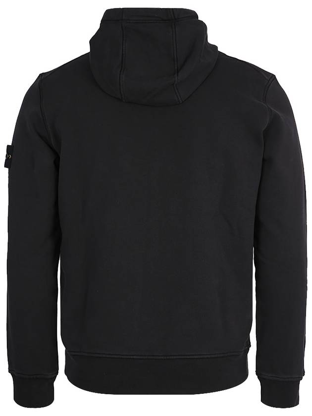 Men's Waffen Patch OLD Treatment Cotton Hoodie Black - STONE ISLAND - BALAAN 6