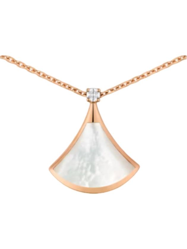 Divas Dream Diamond Mother of Pearl Necklace Rose Gold - BVLGARI - BALAAN 1