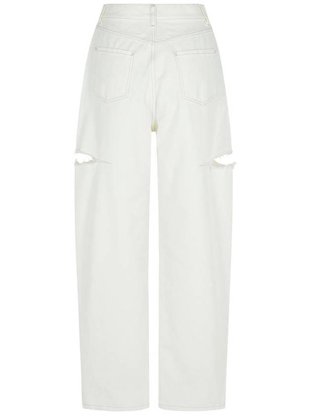 Distressed Denim Jeans White - MAISON MARGIELA - BALAAN 4