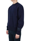 Alexandre Mattiussi Embroidered Logo Sweatshirt Navy - AMI - BALAAN 4