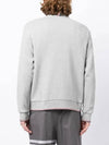 Men's Trimmed Herringbone Cotton Sweatshirt Grey - THOM BROWNE - BALAAN 5