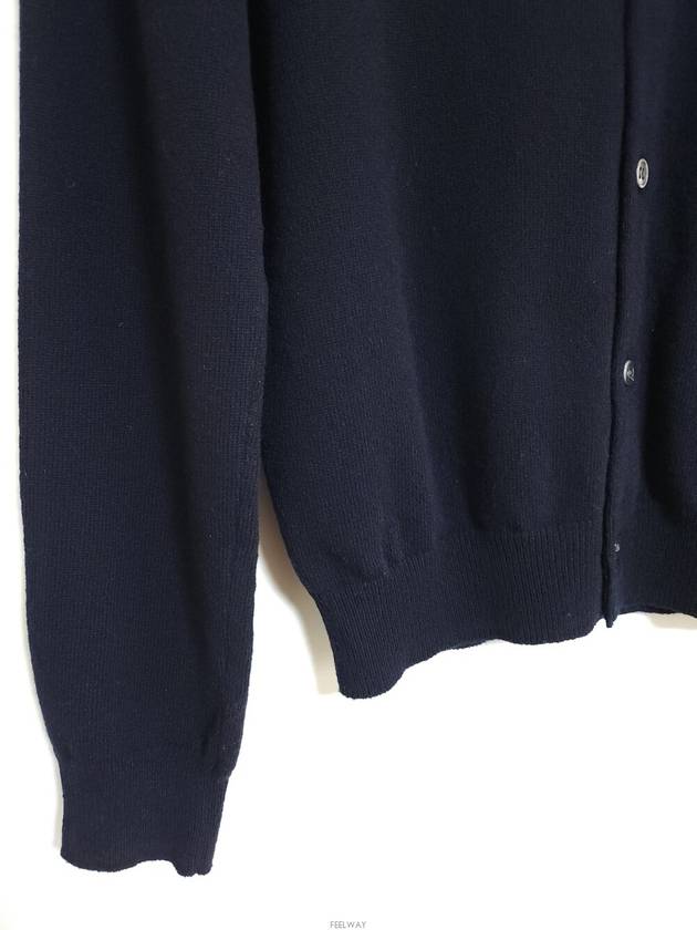 M Navy Double Wappen Women s Cardigan AZ N057 - COMME DES GARCONS - BALAAN 4