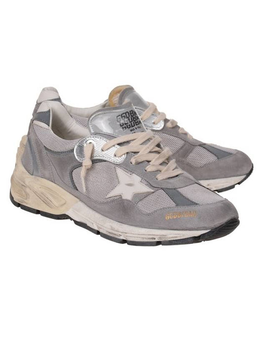 Dad Running Suede Sneakers Grey - GOLDEN GOOSE - BALAAN 1