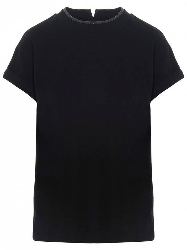 Monilli Jersey Short Sleeve T-Shirt Black - BRUNELLO CUCINELLI - BALAAN 1