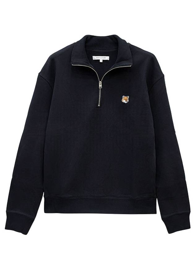 Fox Head Half Zip Up Black MM00314KM0001 P199 - MAISON KITSUNE - BALAAN 1