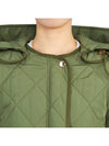 Parkgate Logo Quilted Hooded Padding Khaki - BURBERRY - BALAAN 9