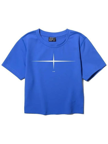 EL Flat Crop Short Sleeve T Shirt Blue - ELIMENO - BALAAN 1