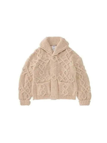 Pullover Cowichan cable knit cardigan 0123105012003 IVORY - VISVIM - BALAAN 1