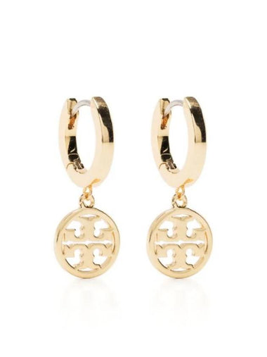 Miller Huggie Hoop Earrings Gold - TORY BURCH - BALAAN 1