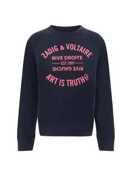 Logo Print Sweatshirt Black - ZADIG & VOLTAIRE - BALAAN 2