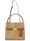 Lee Radziwill Small Double Tote Bag Brown - TORY BURCH - BALAAN 8