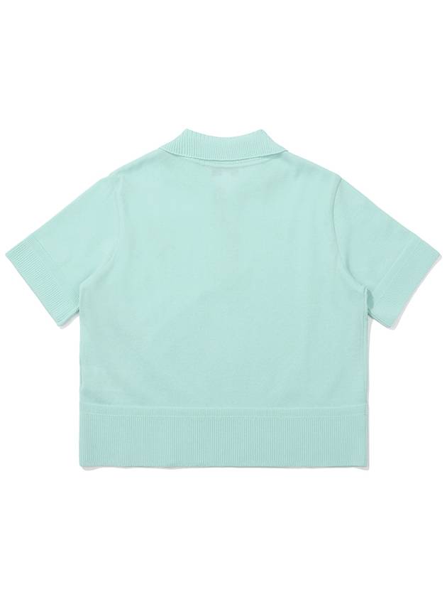 Mesh texture bucket knit top MINT WOMAN - MALBON GOLF - BALAAN 2