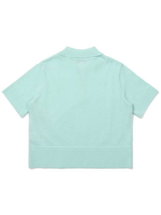 Mesh texture bucket knit top MINT WOMAN - MALBON GOLF - BALAAN 2