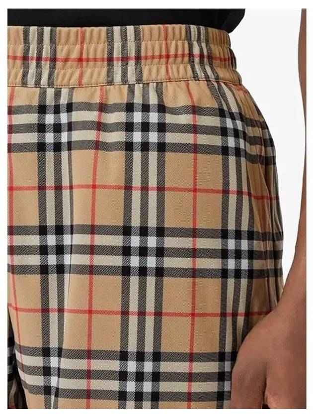 Vintage Check Technical Twill Shorts Beige - BURBERRY - BALAAN 6