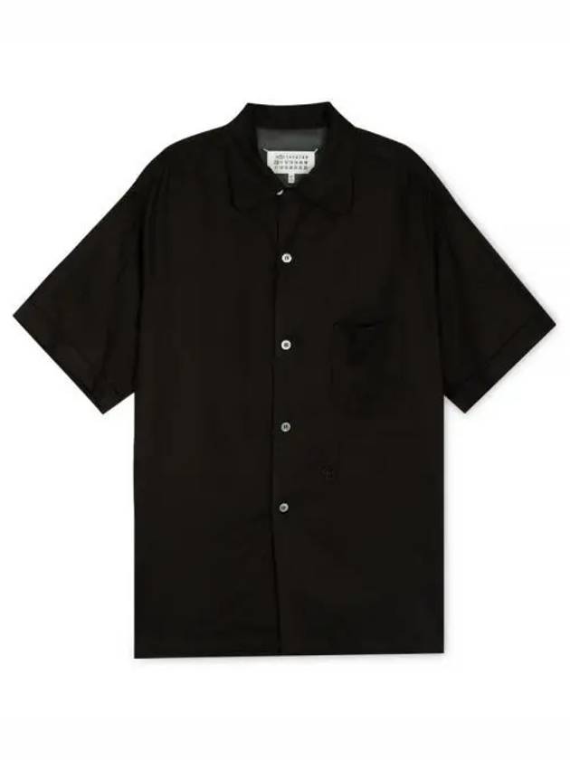 Twill Vacation Short Sleeve Shirt Black - MAISON MARGIELA - BALAAN 2