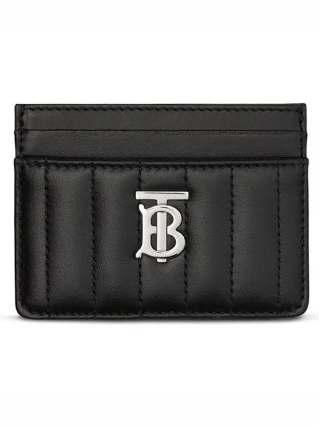 Lola Quilted Card Wallet Black - BURBERRY - BALAAN 2