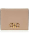 Gancini Compact Wallet Pink - SALVATORE FERRAGAMO - BALAAN.