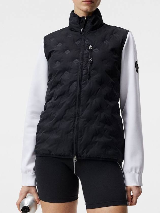 Women's Rosetta Hybrid Zip-Up Jacket Black - J.LINDEBERG - BALAAN 2