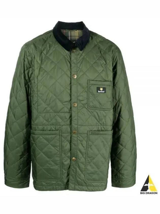 Kenning Quilting  Logo Patch Jacket Green - BARBOUR - BALAAN 2