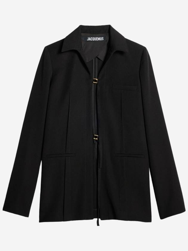 La Veste Amaro Long Strap Jacket Black - JACQUEMUS - BALAAN 2