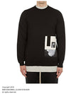 patch graphic brushed sweatshirt black - RICK OWENS - BALAAN.