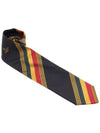 Classic Striped Silk Tie Black - VIVIENNE WESTWOOD - BALAAN 3